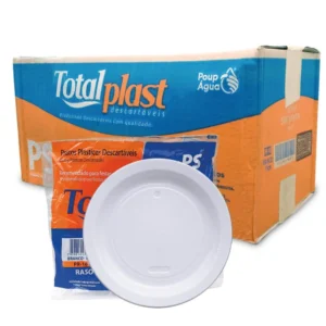 Prato Plast Ps 18CM Bco 500UN Pr18brcx